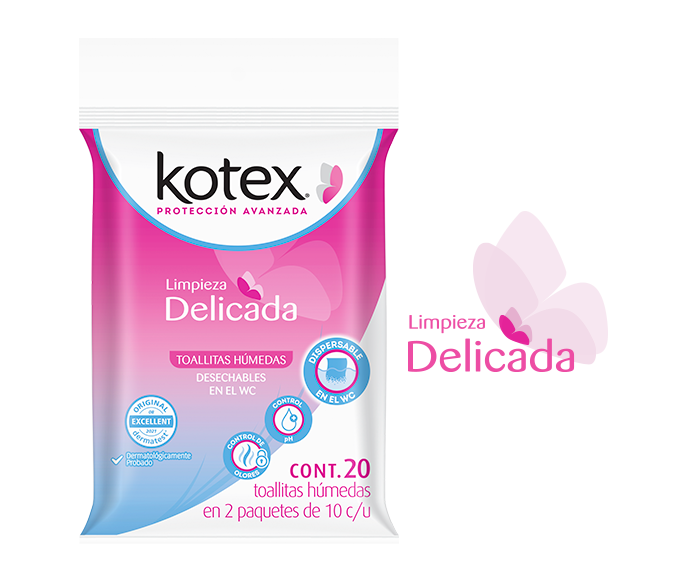 Toallitas Húmedas Kotex® 20 piezas